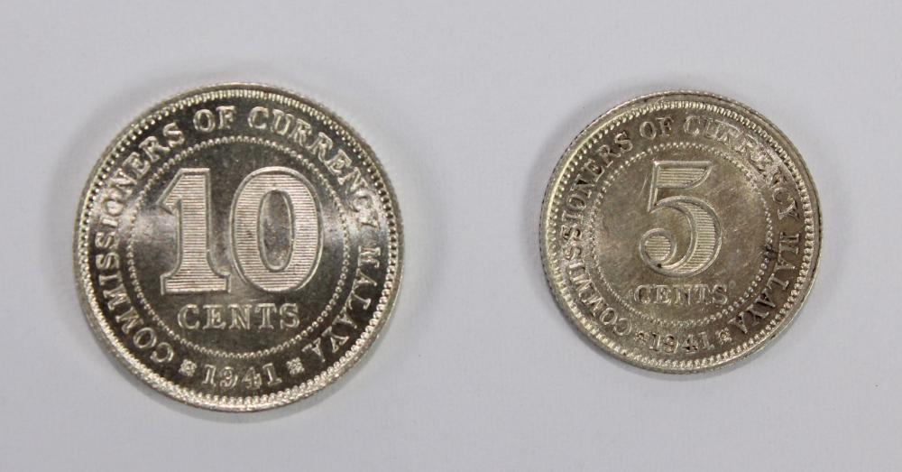 Malaya 1941 Silver (750) 5 ... image