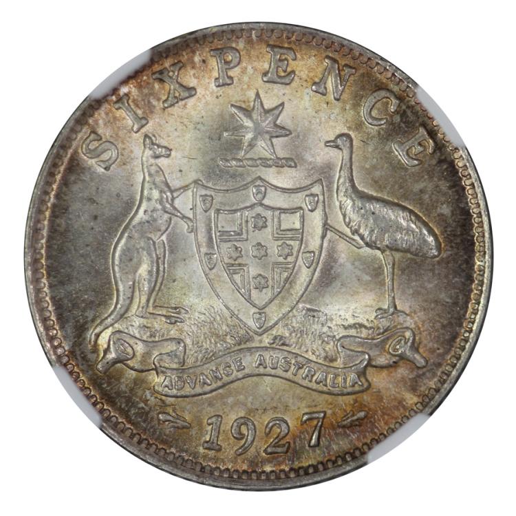 Australia 1927 Sixpence - N... image