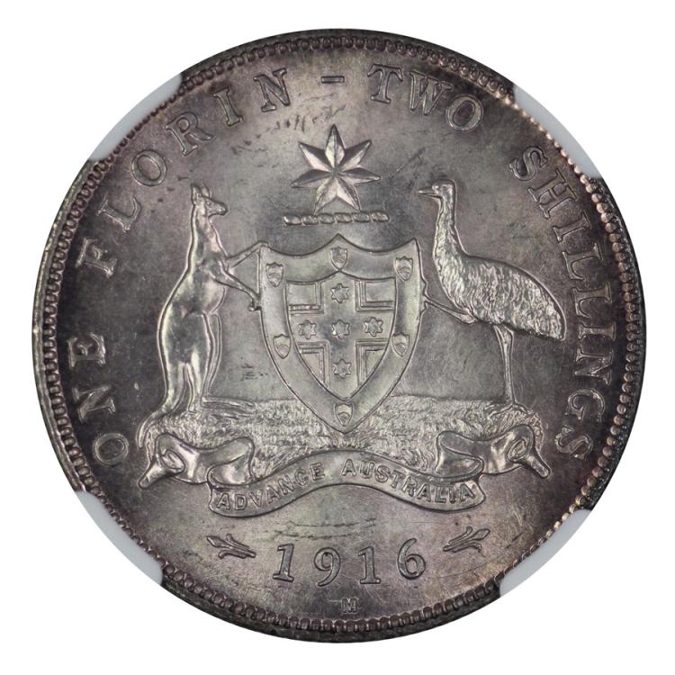 Australia 1916 Florin - NGC... image