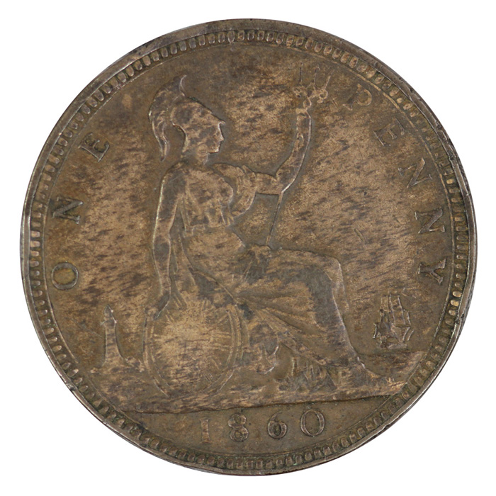 Great Britain 1860 Reverse ... image