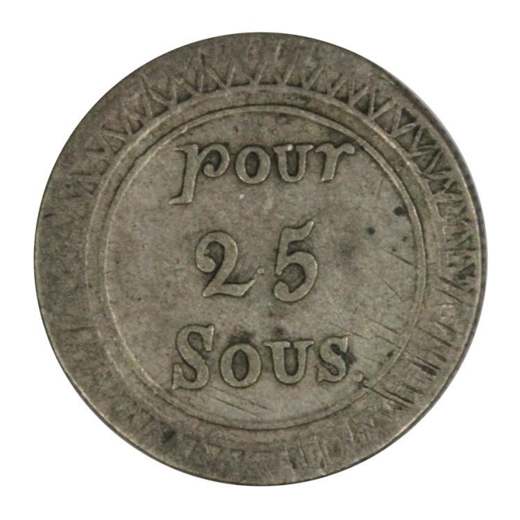 Mauritius (1822) 25 Sous, a... image