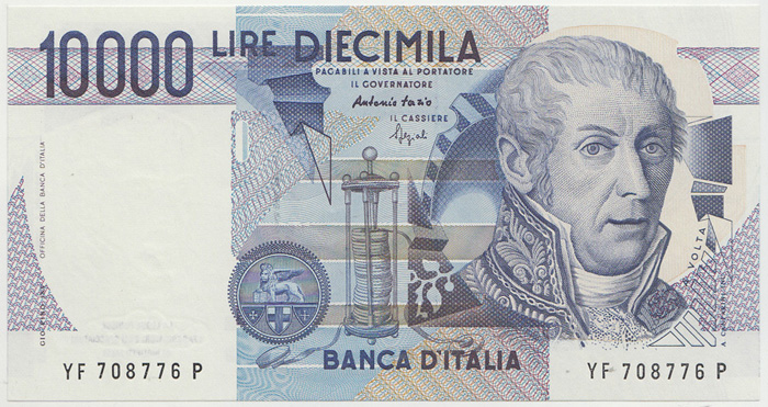 Italy (1984) 10000 Lire, Un... image