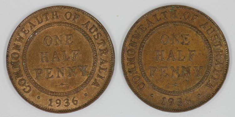 Australia 1936 Halfpennies,... image