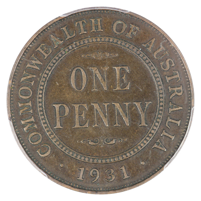 Australia 1931 Penny - Indi... image