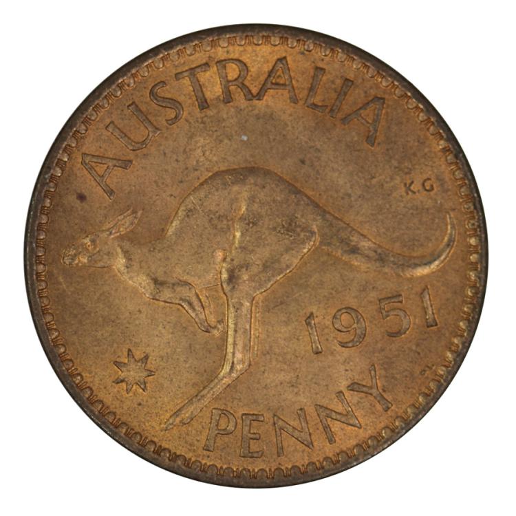 Australia 1951 PL (L) Penny... image