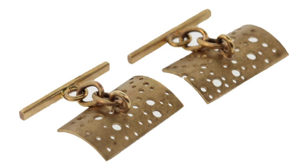 Vintage Cufflinks in brushe... image