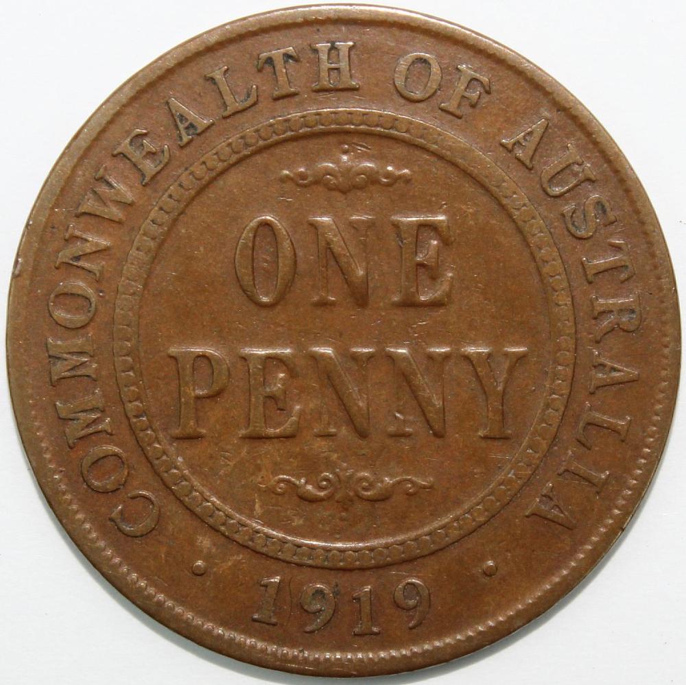 Australia 1919 .//. Penny, ... image