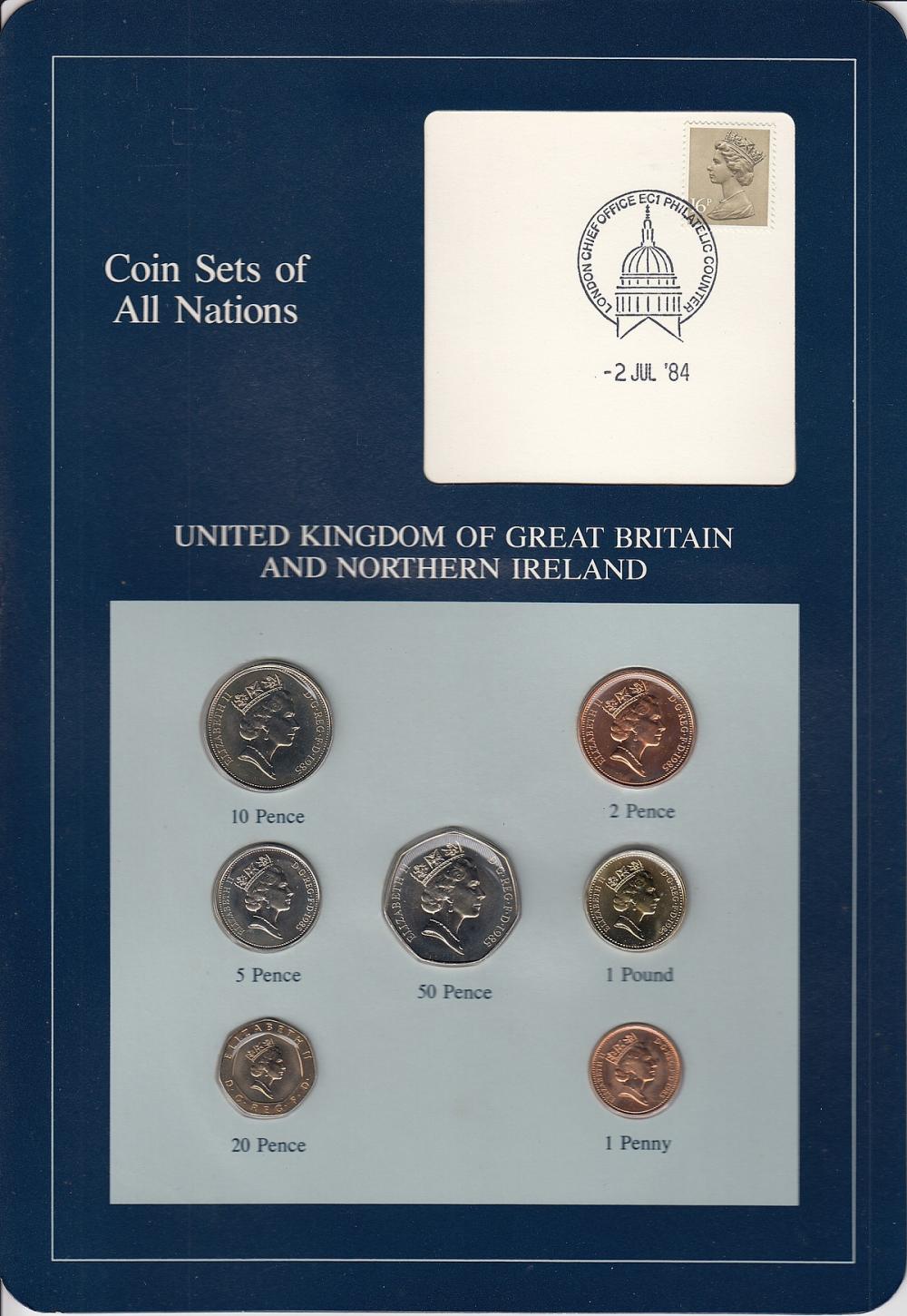 Great Britain. 1985 1, 2, 5... image