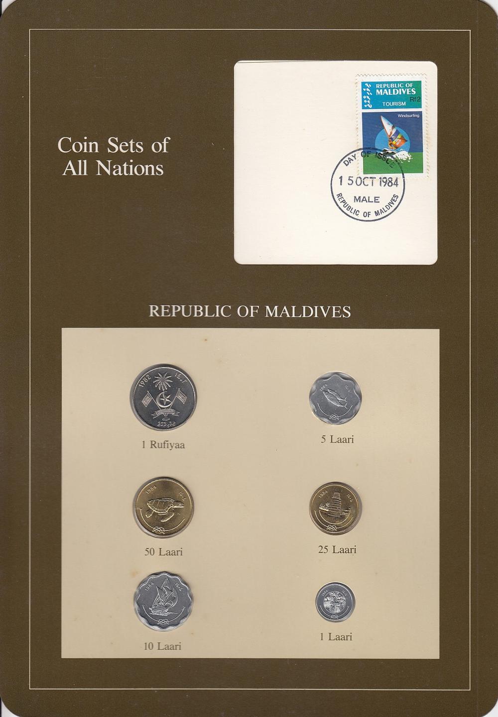 Maldives. 1982-4 1, 5, 10, ... image