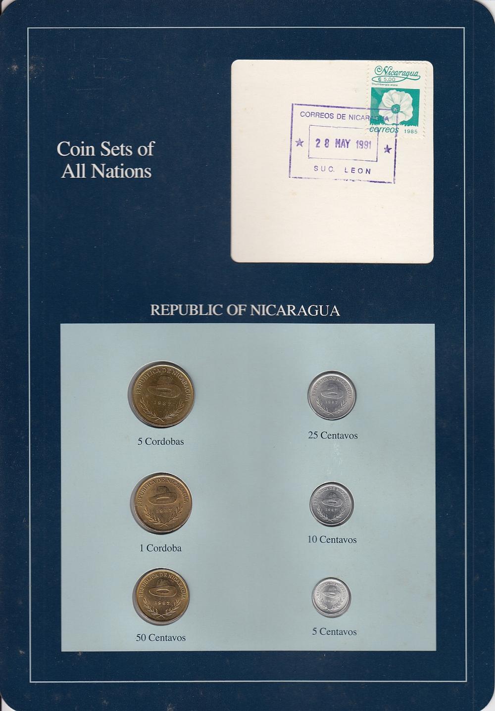 Nicaragua. 1987 5, 10, 25 &... image