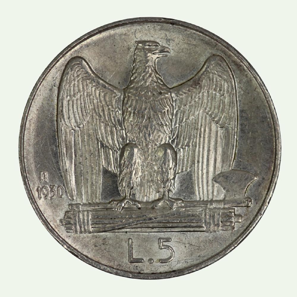 Italy 1930 R 5 Lira, Lustro... image