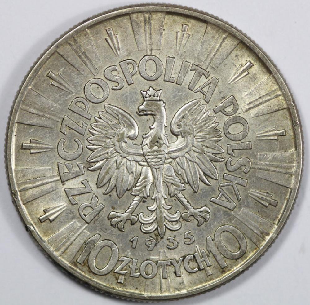 Poland 1935 Silver 10 Zloty... image