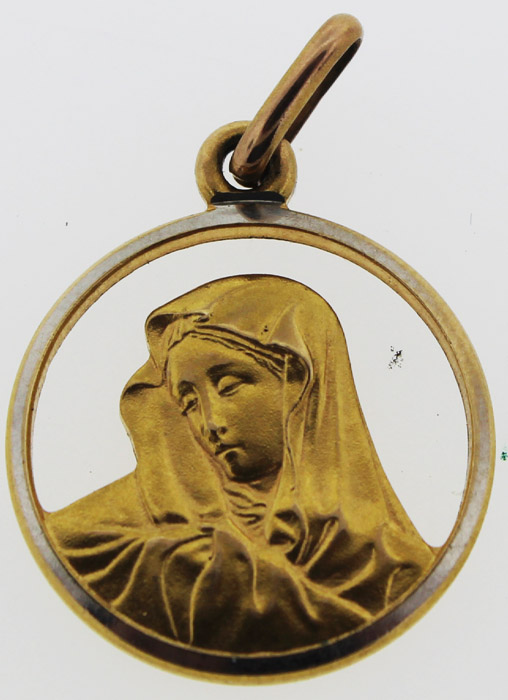 Madonna Charm in 9ct Gold image