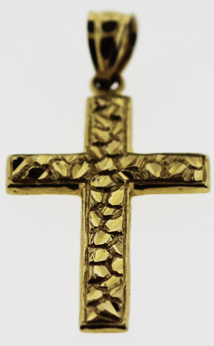 Modern Cross in 14ct Gold image