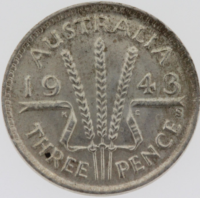 Australia 1943 S Threepence... image