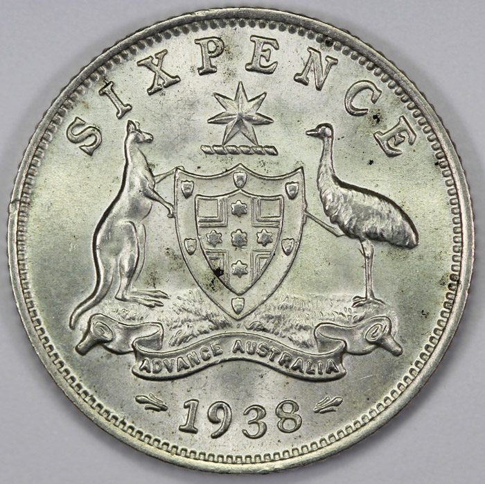 Australia 1938 Sixpence, ne... image