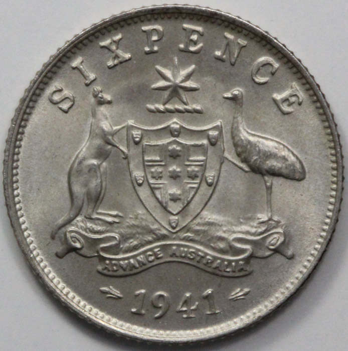 Australia 1941 Sixpence, Ch... image