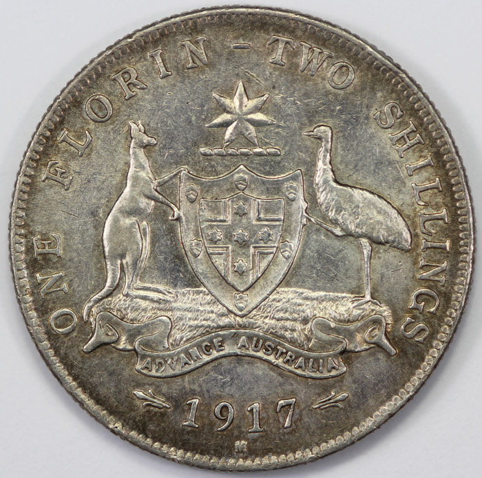 Australia 1917 Florin, abou... image