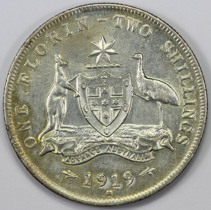 Australia 1919 Florin, Extr... image