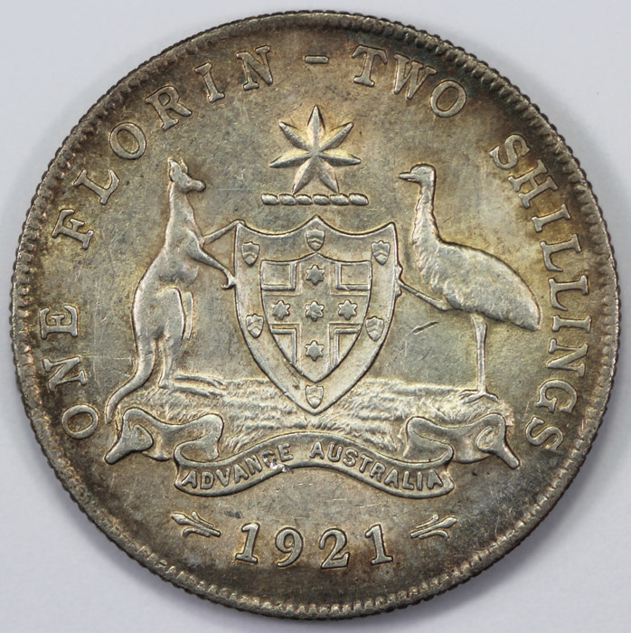 Australia 1921 Florin, Extr... image