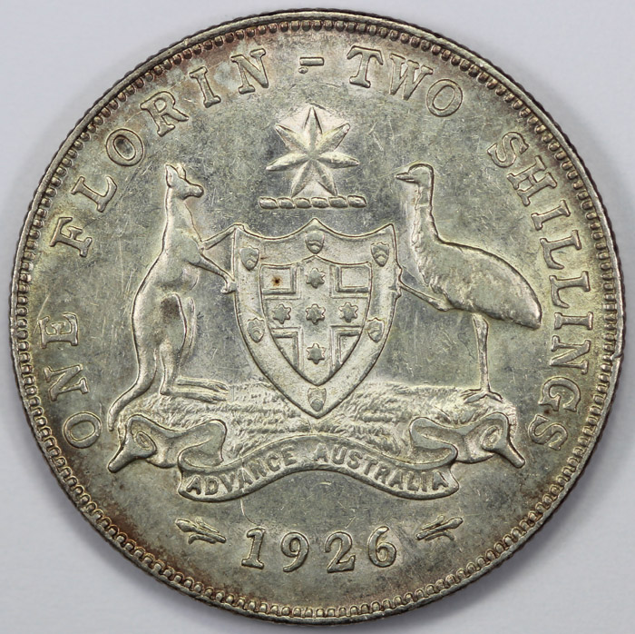 Australia 1926 Florin, Extr... image