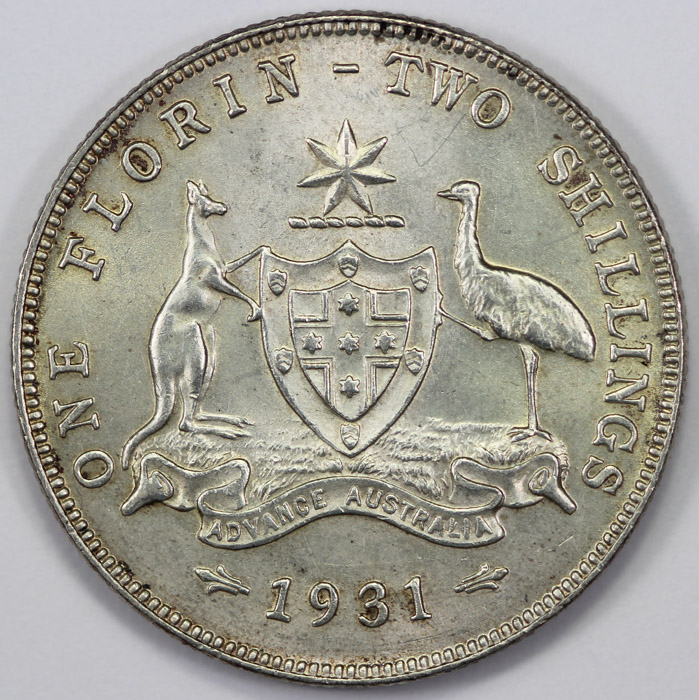 Australia 1931 Florin, abou... image