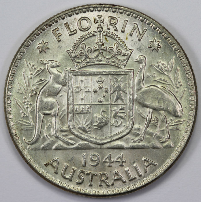 Australia 1944 Florin, Unci... image