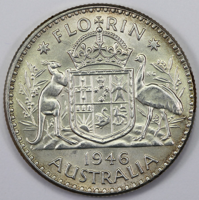 Australia 1946 Florin, abou... image