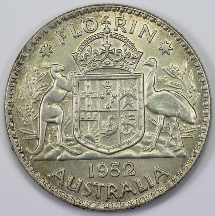 Australia 1952 Florin, Unci... image