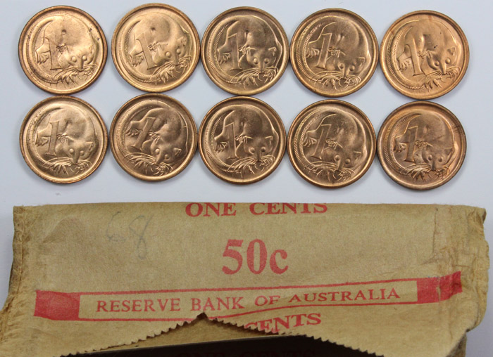 Australia 1968 One Cent, Br... image