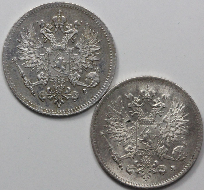 Finland 1907 L & 1915 S 25 ... image