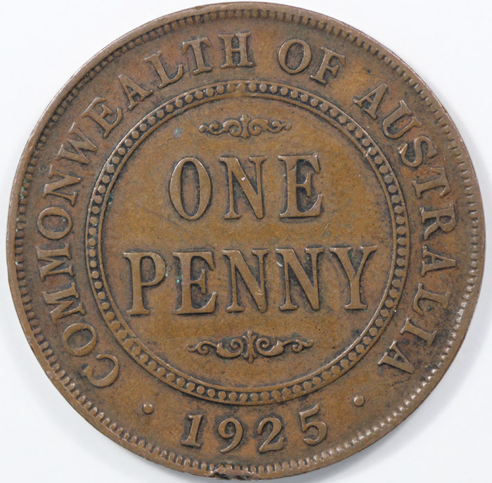 Australia 1925 Penny, about... image