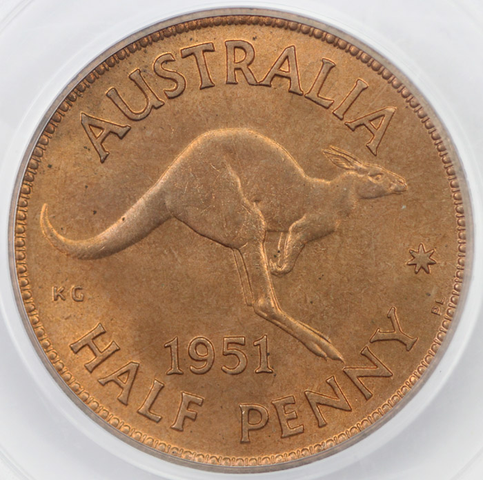 Australia 1951 PL Halfpenny... image