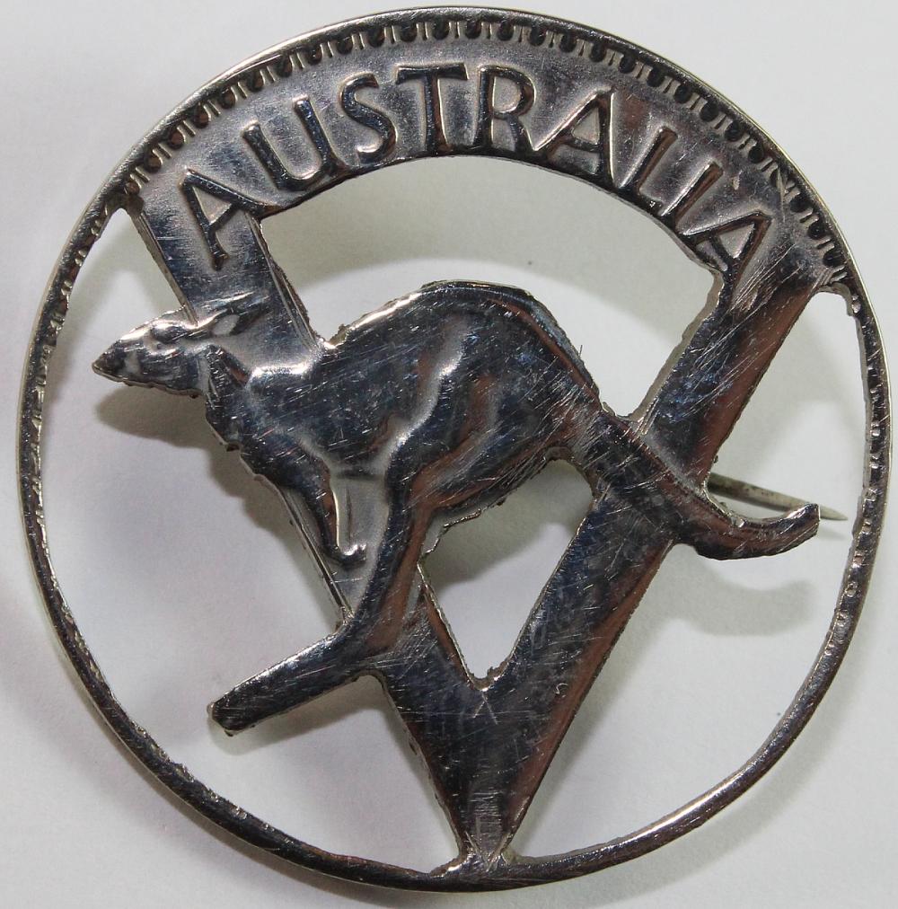 Silverplate 'Kangaroo' Brooch image