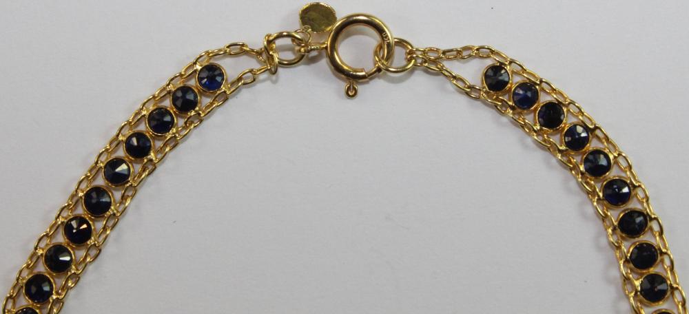 Sapphire Bracelet in 18ct Y... image