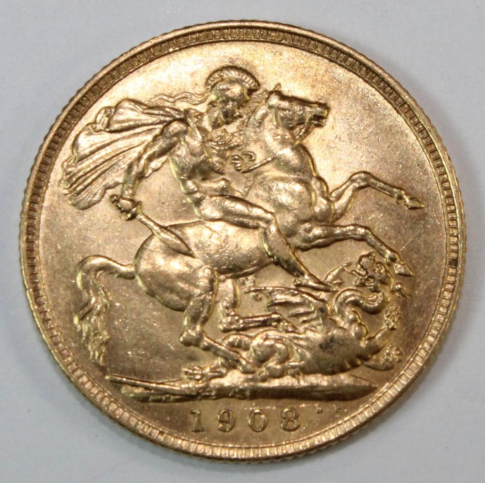 Australia. 1908 S Sovereign... image