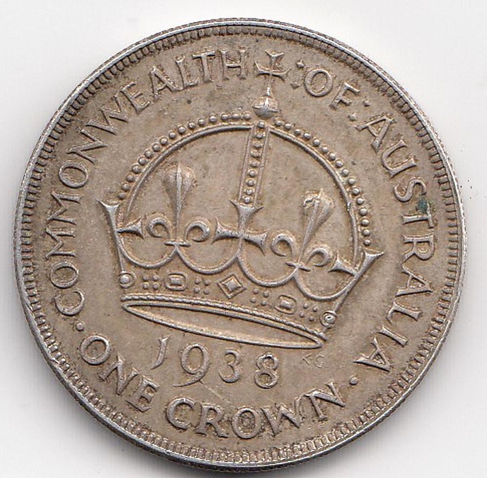 Australia. 1938 Crown, good... image