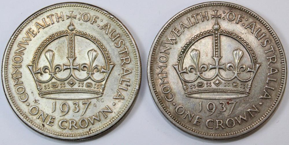 Australia. 1937 Crowns, goo... image