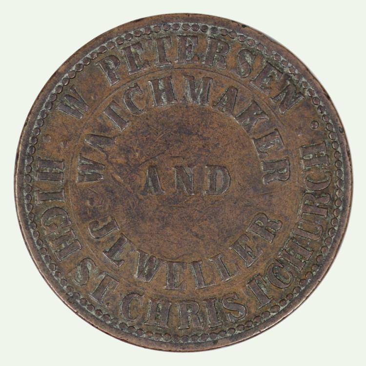 New Zealand Penny Token 'W ... image