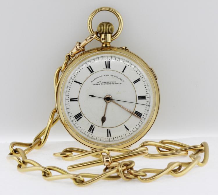 Heavy 18ct Gold Chronometer... image