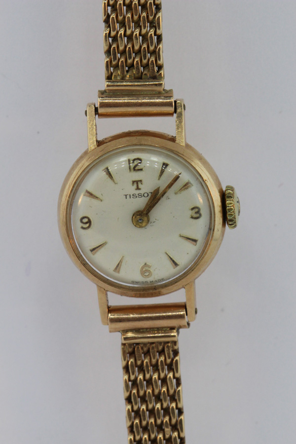 Tissot' 1960s 14ct Gold Lad... image