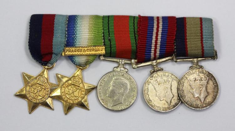 WWII Miniature Medal Group ... image