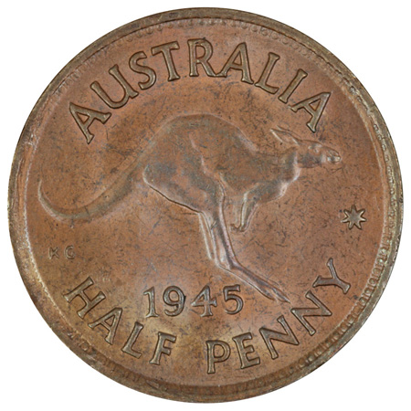 Australia 1945 Halfpenny, C... image