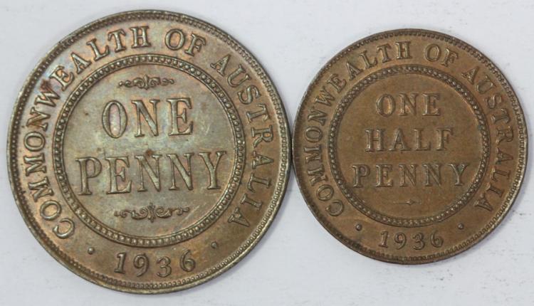 Australia 1936 Halfpenny & ... image