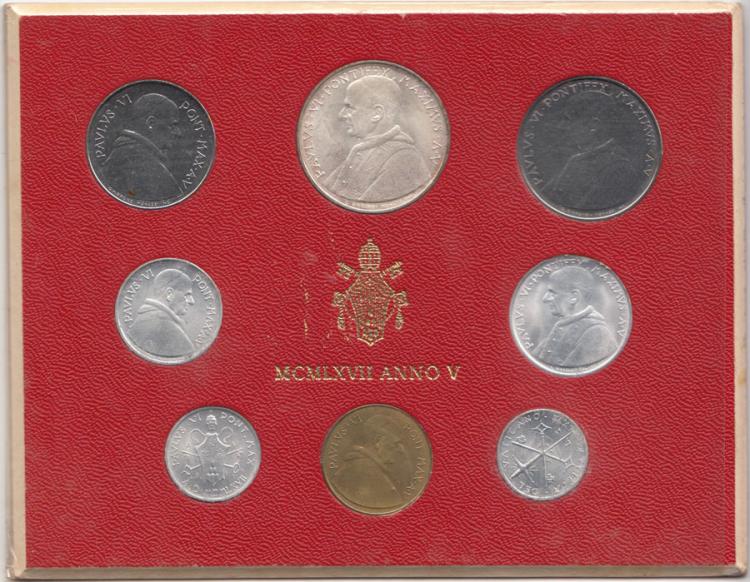 Vatican 1967 Mint Set, Unci... image