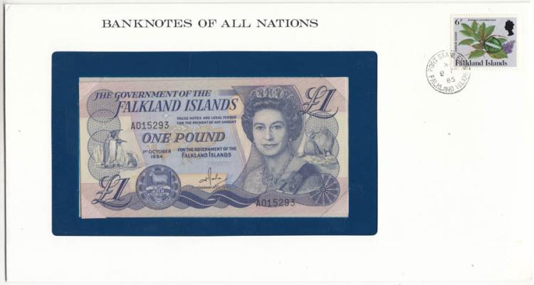 Falkland Islands 1984 £1, U... image