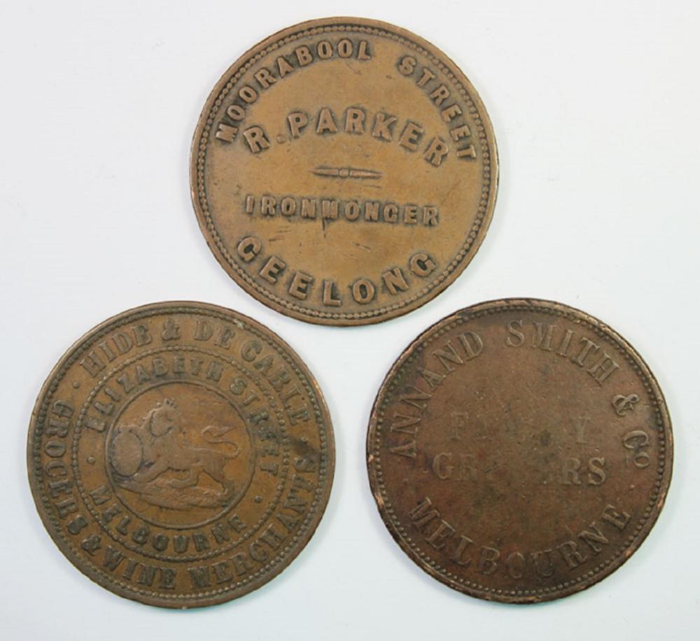 Australasian Penny Tokens. ... image