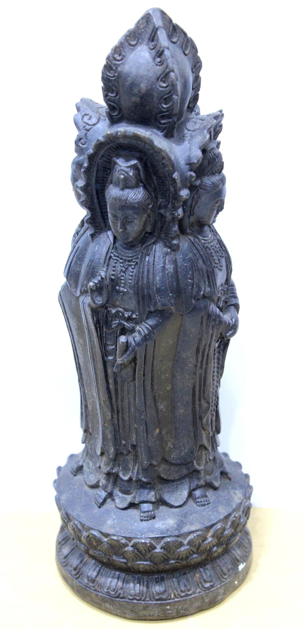 Mid-18th Century Chinese four-sided Bronze Temple Statue of the 'Goddess Guan Yin'