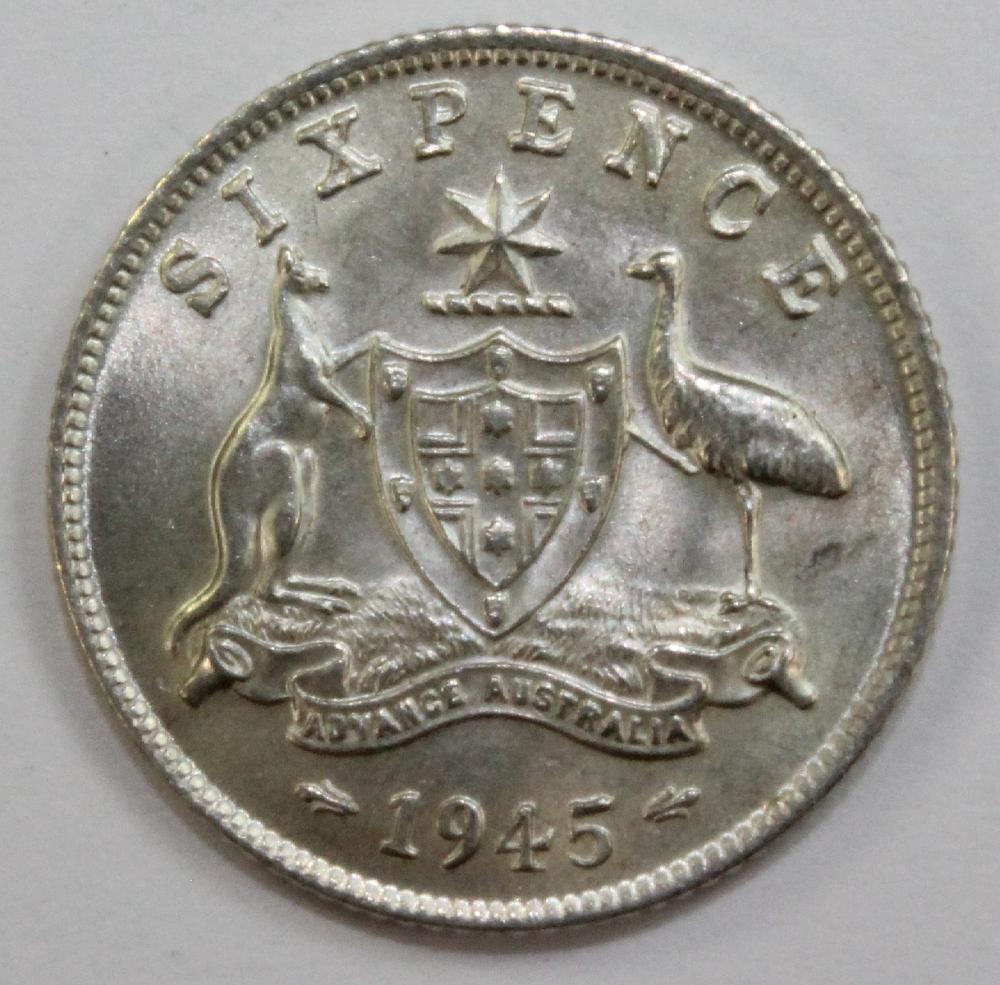 Australia. 1945 Sixpence, C... image