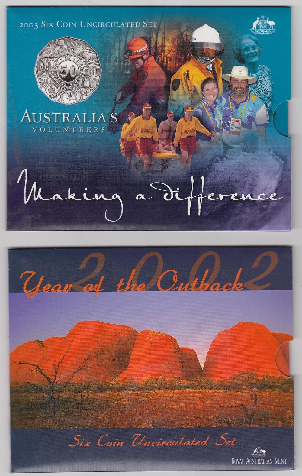 Australia. 2002 & 2003 Mint... image